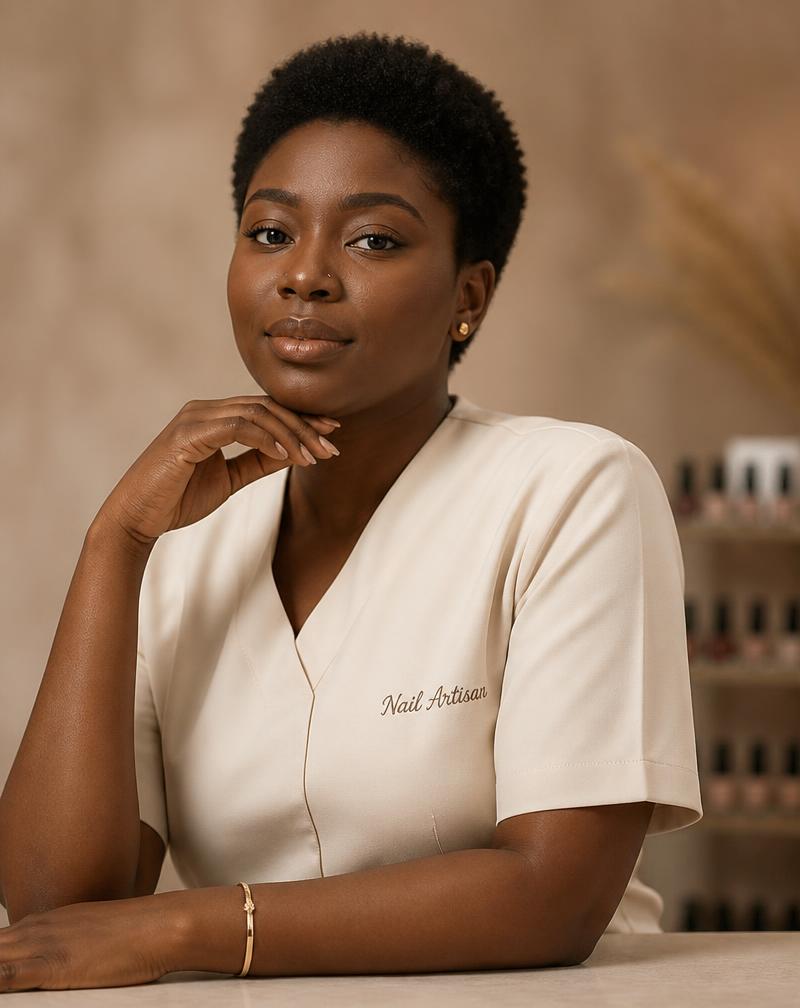 Chinelo Eze, Nail Artist at Glamour Lounge